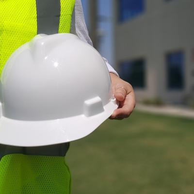 Hard hat and high vis jacket